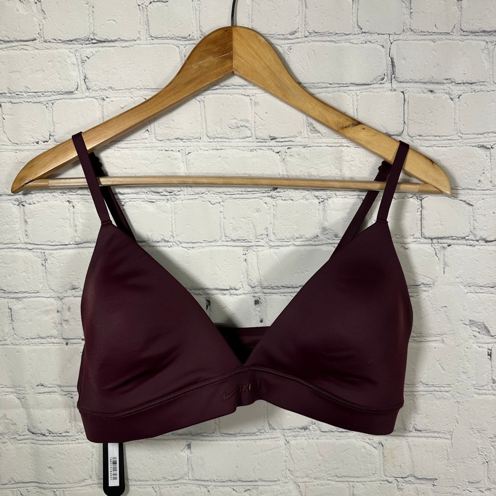 Nike x SKIMS Shine Triangle Bra Currant Purple BR-SPT-7842W Womens Large NWT
